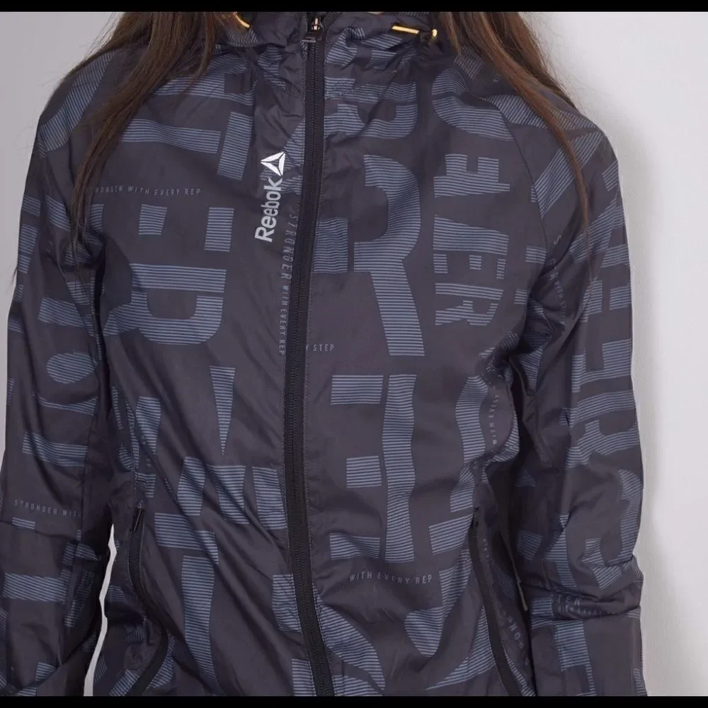 vintage reebok windbreaker jacket   - Picture 7 of 7